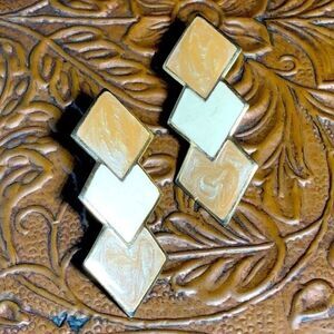 Vintage Enamel Earrings
